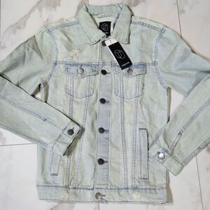 Original Use Light Wash Denim Jacket - Pale Blue